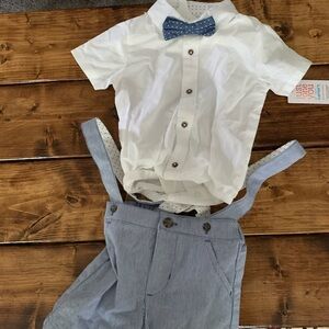 Toddler Boys shirts and shirt set with bow tie and suspenders
